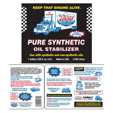 Lucas Oil Pure Synthetic Oil Stabilizer - 1 Quart (10130)