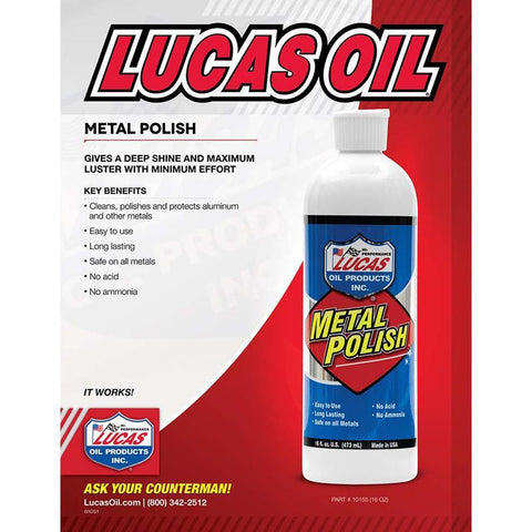 Lucas Oil Metal Polish - 1 Pint (10155)