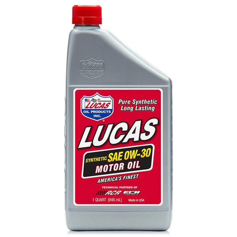Lucas Oil Synthetic SAE 0W-30 Motor Oil - 1 Quart (10179)