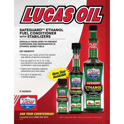 Lucas Oil Safeguard Ethanol Fuel Conditioner - 5.25 fl oz (10670)