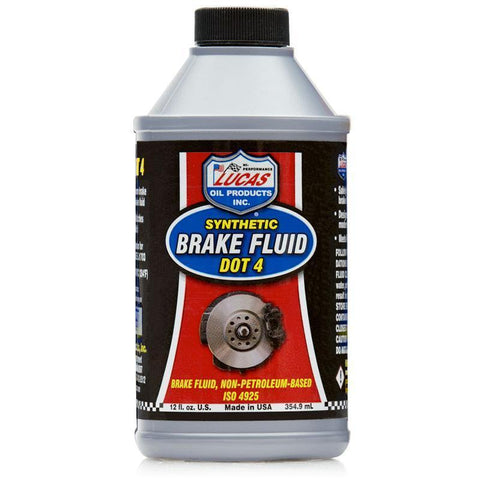 Lucas Oil Synthetic Brake Fluid DOT 4 - 12 fl oz (10827)