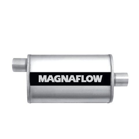Universal Stainless Steel Oval Exhaust Muffler Mag SS 2.25" by MagnaFlow