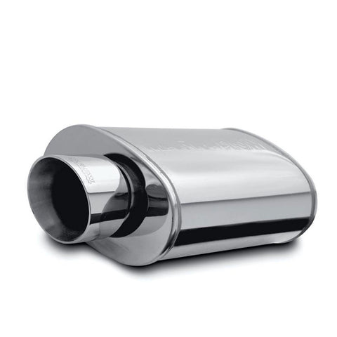 High-Flow Stainless Steel Muffler Oval 2.5" w Tip SS Single/Dual by MagnaFlow - Modern Automotive Performance
