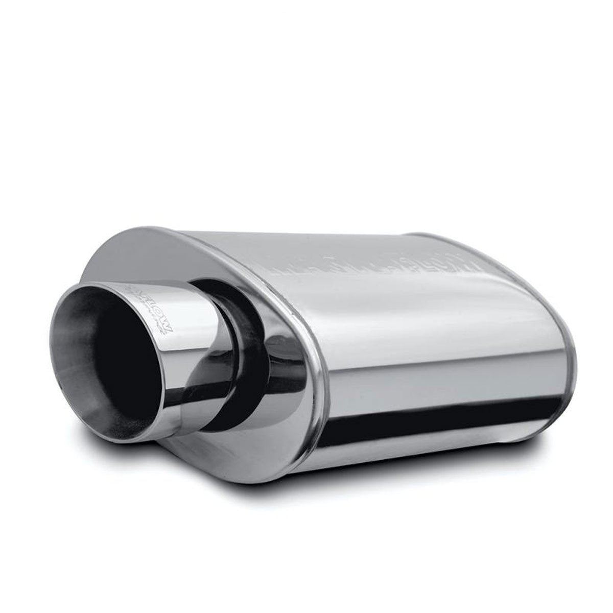 MagnaFlow 12158 2.5" Stainless Steel Oval Muffler – 14" Body Dual Outlet