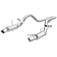 2011-2014 Ford Mustang Cat Back Exhaust; Competition Series; Dual Split Rear Exit by Magnaflow (15150) - Modern Automotive Performance
