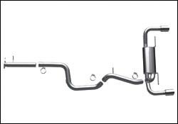 2010-2012 Mazdaspeed 3 Cat Back Exhaust; Dual Split Rear Exit by Magnaflow (15557) - Modern Automotive Performance
