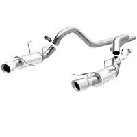 2011-2012 Ford Mustang Cat Back Exhaust; Competition Series; Dual Split Rear Exit by Magnaflow (15590) - Modern Automotive Performance
