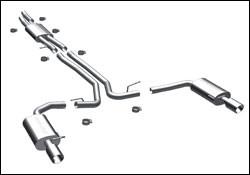2010-2013 Ford Taurus Cat Back Exhaust; Dual Split Rear Exit by Magnaflow (15769) - Modern Automotive Performance
