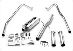 1998-2001 Ram Cat Back Exhaust; Dual Split Rear Exit; Excl Off Road Package by Magnaflow (15771) - Modern Automotive Performance
