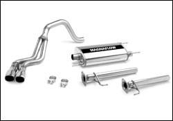 2003-2008 Toyota 4Runner Cat Back Exhaust; Dual Same Side Behind Passenger Rear Tire Exit by Magnaflow (15781) - Modern Automotive Performance
