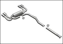 2010-2013 Hyundai Genesis 2.0L Coupe Cat Back Exhaust; Quad Split Rear Exit by Magnaflow (16478) - Modern Automotive Performance
