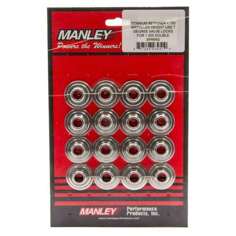 Manley Performance 7 Degree 16pc Stock Height Titanium Retainers | Mul ...