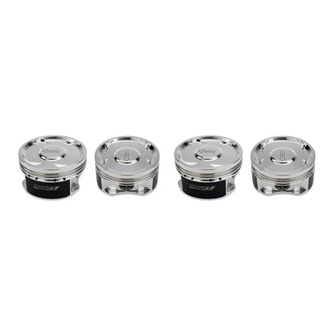 Manley Performance 85.5mm +0.5mm 8.5:1 -12cc Extreme Duty Dish Pistons w/ Rings | Multiple DSM Fitments (605005CE-4)