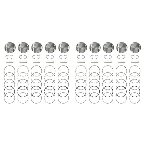 Manley Performance 84.5mm Bore -6.5cc Dish Piston 10.0CR - Set of 10 | 2009+ Lamborghini Gallardo V10 5.2L (640000CE-10)
