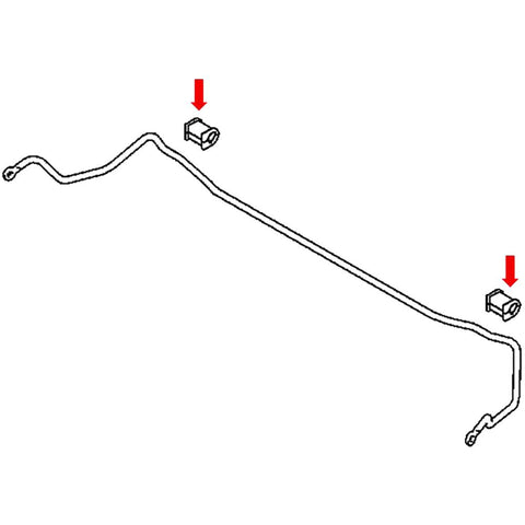 Energy Suspension Rear Sway Bar Bushings | 1995-1999 Mitsubishi Eclipse GST/GSX and 1995-1998 Eagle Talon TSi (5.5145G/6G/7G/5R/6R/7R)