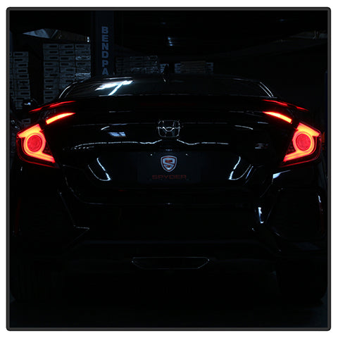 Spyder Light Bar LED Tail Lights | 2016-2019 Honda Civic 4DR (5086051)
