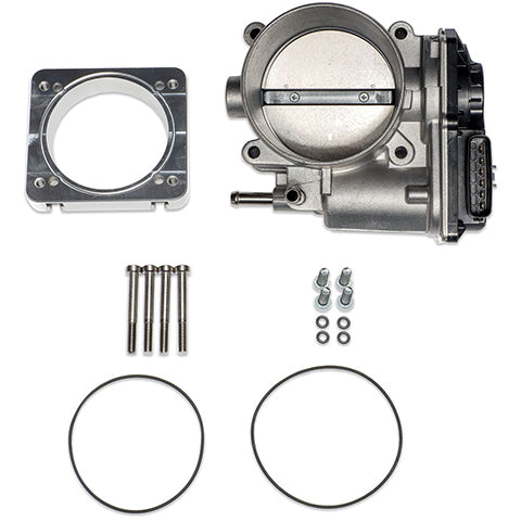 IAG Big Bore 76mm Throttle Body with Electronics and Adapter for Process West Intake Manifolds | 2004-2021 Subaru WRX STI, 2006-2014 Subaru WRX, and 2004-2008 Subaru Forester XT (IAG-AFD-2028)