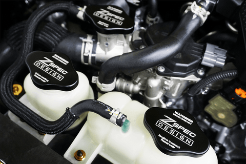 ZSPEC Billet Fluid Reservoir Cap Covers Set | 2023+ Nissan Z (00843612186911)