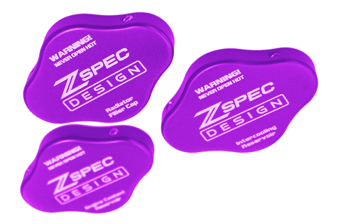 ZSPEC Billet Fluid Reservoir Cap Covers Set | 2023+ Nissan Z (00843612186911)
