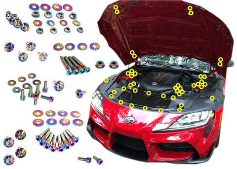 ZSPEC "Stage 2" Titanium Fastener Kit | 2020-2026 Toyota Supra (00843612148087)