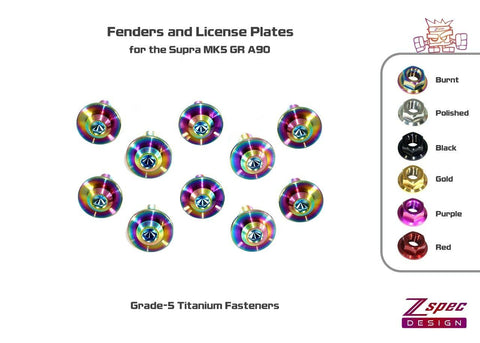 ZSPEC "Stage 2" Titanium Fastener Kit | 2020-2026 Toyota Supra (00843612148087)