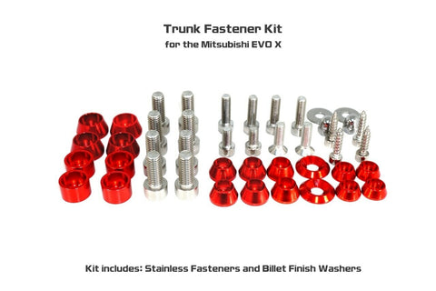 ZSPEC Trunk-Area Stainless/Billet Fastener Kit | 2008-2013 Mitsubishi Evo X (00843612199904)