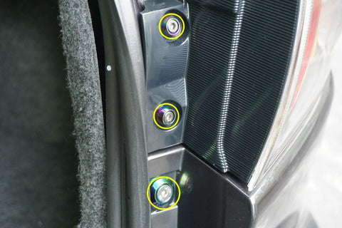 ZSPEC Trunk-Area Stainless/Billet Fastener Kit | 2008-2013 Mitsubishi Evo X (00843612199904)