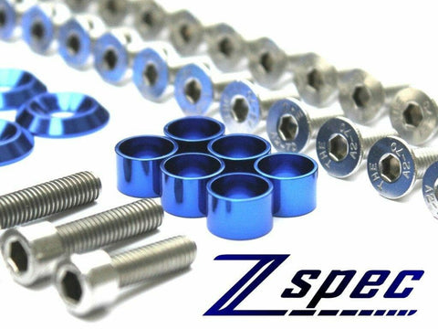ZSPEC "Stage 2" Dress Up Bolts® Stainless/Billet Fastener Kit | 1999-2015 Mitsubishi Evo 6/7/8/9/X (00843612151131)
