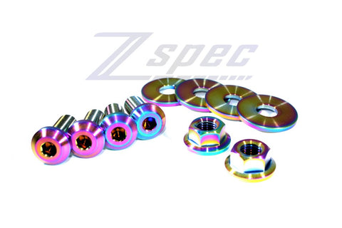 ZSPEC Strut Tower Brace/Bar Titanium Fastener Kit | 2023+ Nissan Z (00843612141590)