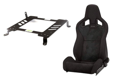 Recaro Cross Sportster CS Seats + Planted Mounting Hardware Combo | 2008-2015 Mitsubishi Evo X