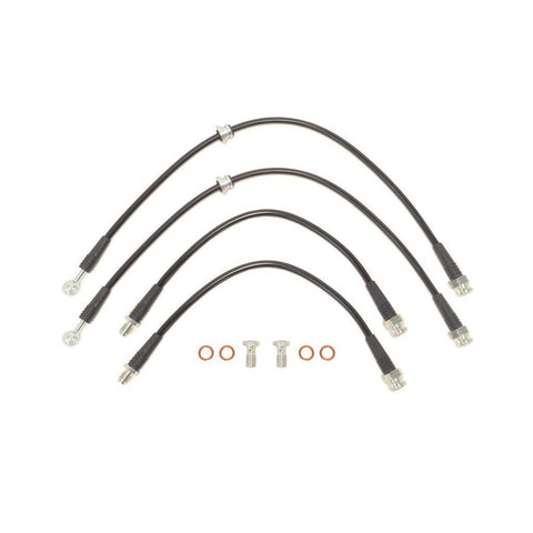 STM Stainless Steel Braided Brake Line Kit | '95-'99 Mitsubishi Eclipse GST/GSX / '95-'98 Eagle Talon TSi (STM-BL-MIT-1300BLK)