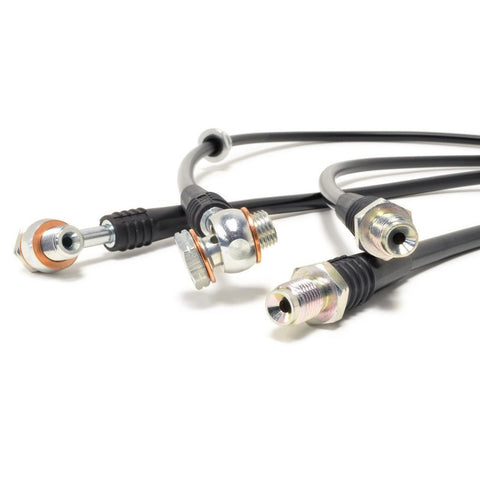 STM Stainless Steel Braided Brake Line Kit | '95-'99 Mitsubishi Eclipse GST/GSX / '95-'98 Eagle Talon TSi (STM-BL-MIT-1300BLK)