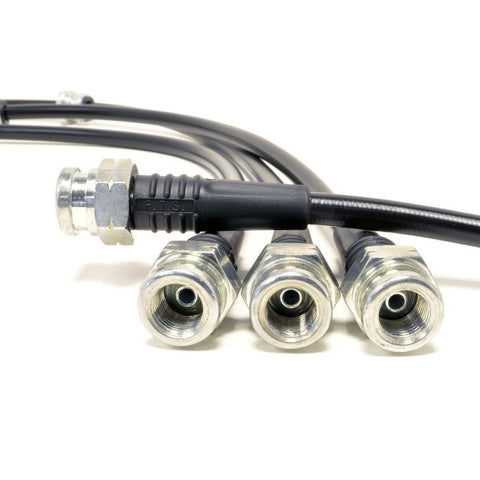 STM Stainless Steel Braided Brake Line Kit | '95-'99 Mitsubishi Eclipse GST/GSX / '95-'98 Eagle Talon TSi (STM-BL-MIT-1300BLK)