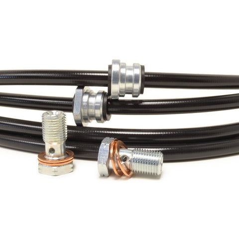 STM Stainless Steel Braided Brake Line Kit | '95-'99 Mitsubishi Eclipse GST/GSX / '95-'98 Eagle Talon TSi (STM-BL-MIT-1300BLK)