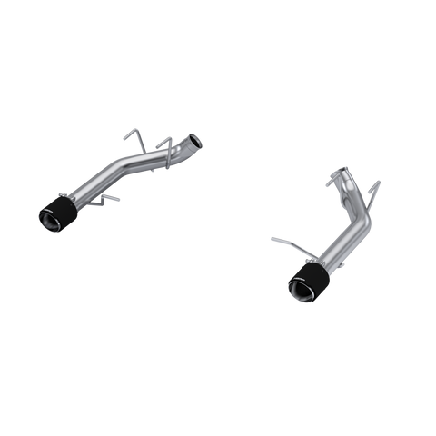 MBRP 3-Inch Race Dual Exit Axle-Back Exhaust w/ Carbon Fiber Tips | 2011 - 2014 Ford Mustang GT (S72033CF)