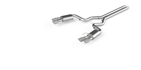 MBRP 3-Inch Street Quad Exit Cat-Back Exhaust w/ Stainless Steel Tips | 2018 - 2023 Ford Mustang GT (S7205AL)