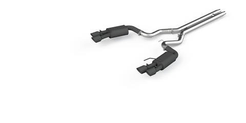 MBRP 3-Inch Street Quad Exit Cat-Back Exhaust w/ Stainless Steel Tips | 2018 - 2023 Ford Mustang GT (S7205AL)
