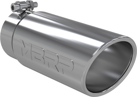 MBRP Single Wall Rolled Angle Cut 4-Inch Outlet | Universal (T5112)