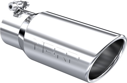 MBRP Single Wall Rolled Angle Cut 4-Inch Outlet | Universal (T5155)