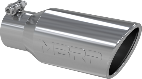 MBRP Single Wall Rolled Angle Cut 4-Inch Outlet | Universal (T5157)