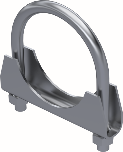 MBRP 2.25-Inch Armor Lite Zinc-Plated Saddle Clamp | Universal (GP225CS)