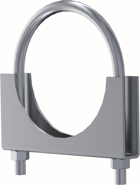 MBRP 4-Inch Armor Lite Zinc-Plated Saddle Clamp | Universal (GP4CS)