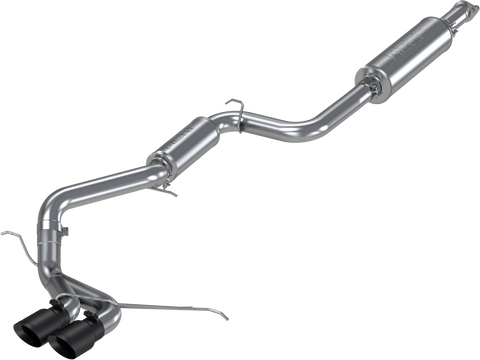 MBRP 3-Inch Armor Plus Street Profile Dual Rear Exit Cat-Back Exhaust with Black Tips | 2013 - 2018 Ford Focus ST (S4200409BT)