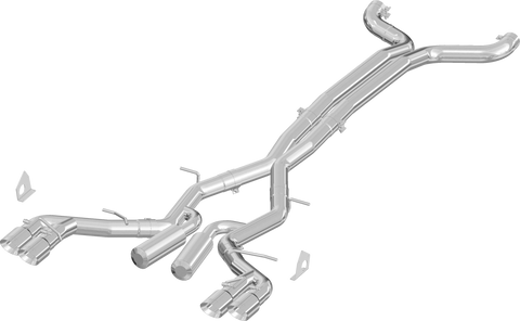 MBRP 3-Inch Race Profile Quad Exit Cat-Back Exhaust w/ Stainless Steel Tips | 2016 - 2024 Chevrolet Camaro ZL1 / SS / LT1 (S7033409)