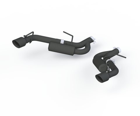 MBRP 2.5-Inch Race Profile Dual Exit Axle-Back Exhaust w/ Black Tips | 2016 - 2024 Chevrolet Camaro LS / 1LT / 2LT (S7038BLK)
