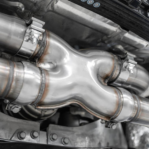 MBRP Pro T304 Stainless Steel Cat-back Quad Tip Exhaust System | 2020-2021 Chevrolet Corvette C8 (S70403CF)