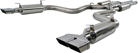 MBRP 3-Inch Armor Pro Street Profile Quad Exit Cat-Back Exhaust w/Stainless Steel Tips | 2008 - 2014 Dodge Challenger SRT-8 (S7110304)