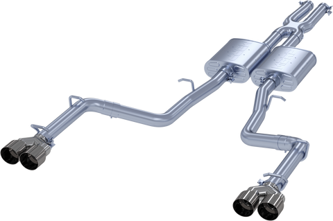 MBRP 2.5-Inch Street Profile Quad Exit Cat-Back Exhaust w/ Stainless Steel Tips | 2015 - 2023 Dodge Challenger (S7111AL)