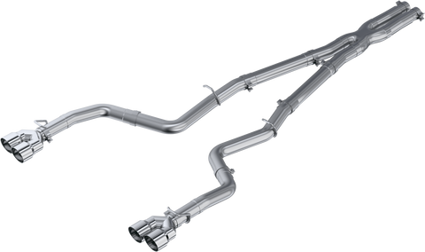 MBRP 3-Inch Race Profile Quad Exit Cat-Back Exhaust w/ Stainless Steel Tips | 2015 - 2016 Dodge Challenger (S7116AL)