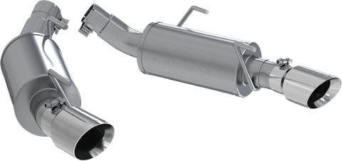 MBRP 2.5-Inch Street Profile Dual Exit Axle-Back Exhaust w/ Stainless Steel Tips | 2007 - 2010 Ford Mustang GT & GT500 (S7200AL)